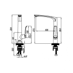 Richford RF75005DM PVD廚盆龍頭 (ø35)