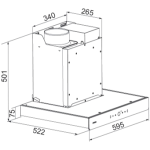 FOTILE 方太 EMG6018 60厘米 1060m³/h 煙囪式抽油煙機 (不含裝飾通)