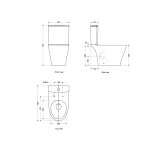 Rigel WC8056F 分體雙旋渦式自由咀座廁