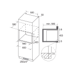 Cristal 尼斯 C-S68GXMB-1 45厘米 60公升 嵌入式蒸焗爐(彩色屏幕,雙水箱設計,上下獨立調溫)