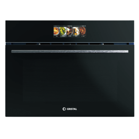 Cristal 尼斯 C-S68GXMB-1 45厘米 60公升 嵌入式蒸焗爐(彩色屏幕,雙水箱設計,上下獨立調溫)
