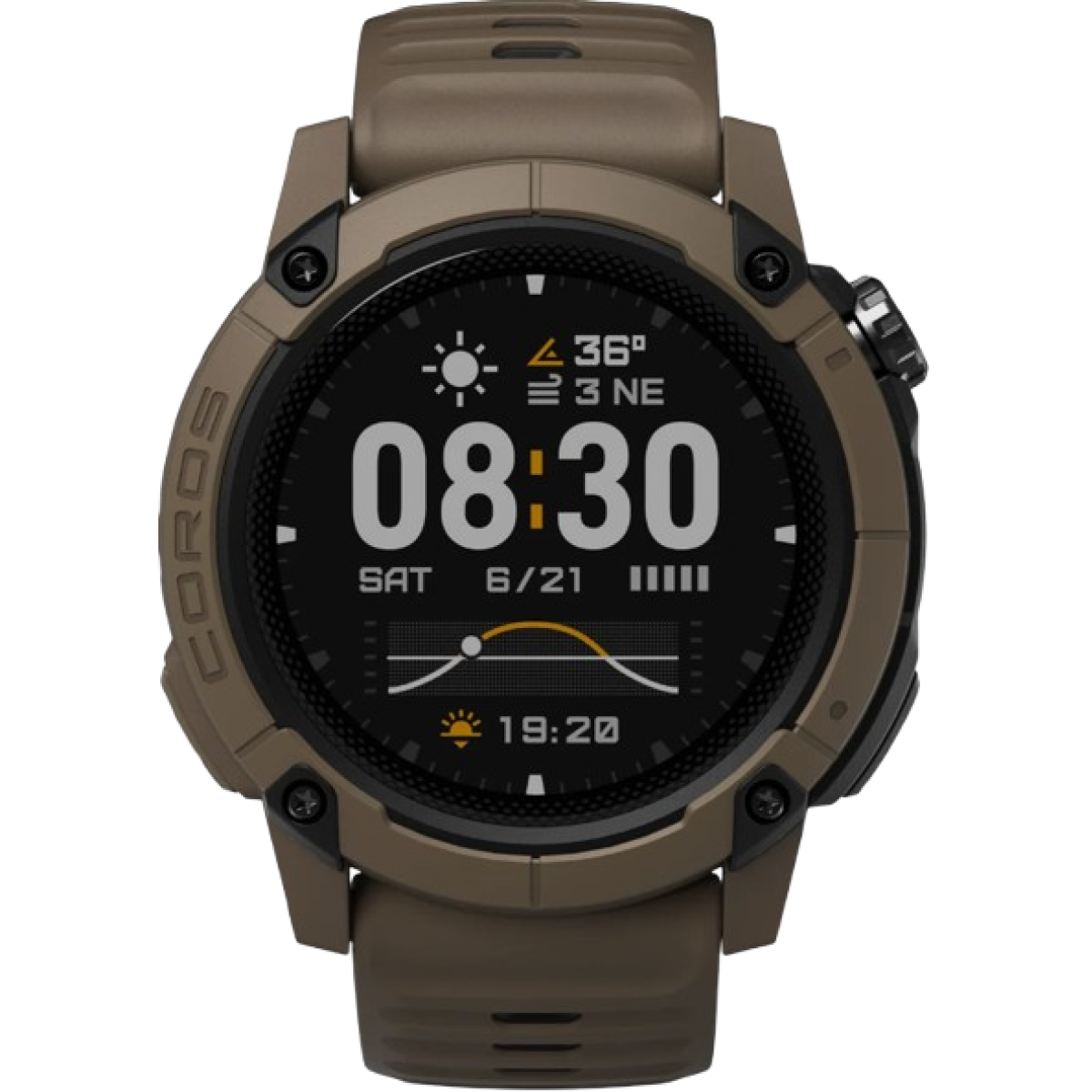 Coros WNOM-BRN Nomad GPS 運動腕錶 (棕色)