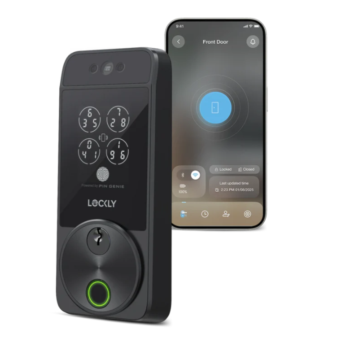 Lockly PGK728WRHKMB PGK728WR Lockly Visage Zeno 系列智能電子門鎖