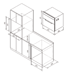 Cristal 尼斯 D40DSS-1 60厘米 嵌入式消毒碗櫃