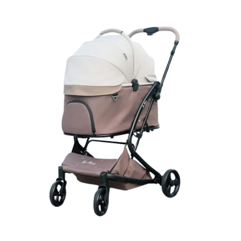 Air Maes Airy GO 3合1 收摺寵物推車 (摩卡奶油卷)