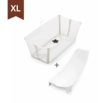 Stokke® STK639612 Flexi Bath® 摺疊式浴盆連初生嬰兒浴架 XL套裝 (沙米色)