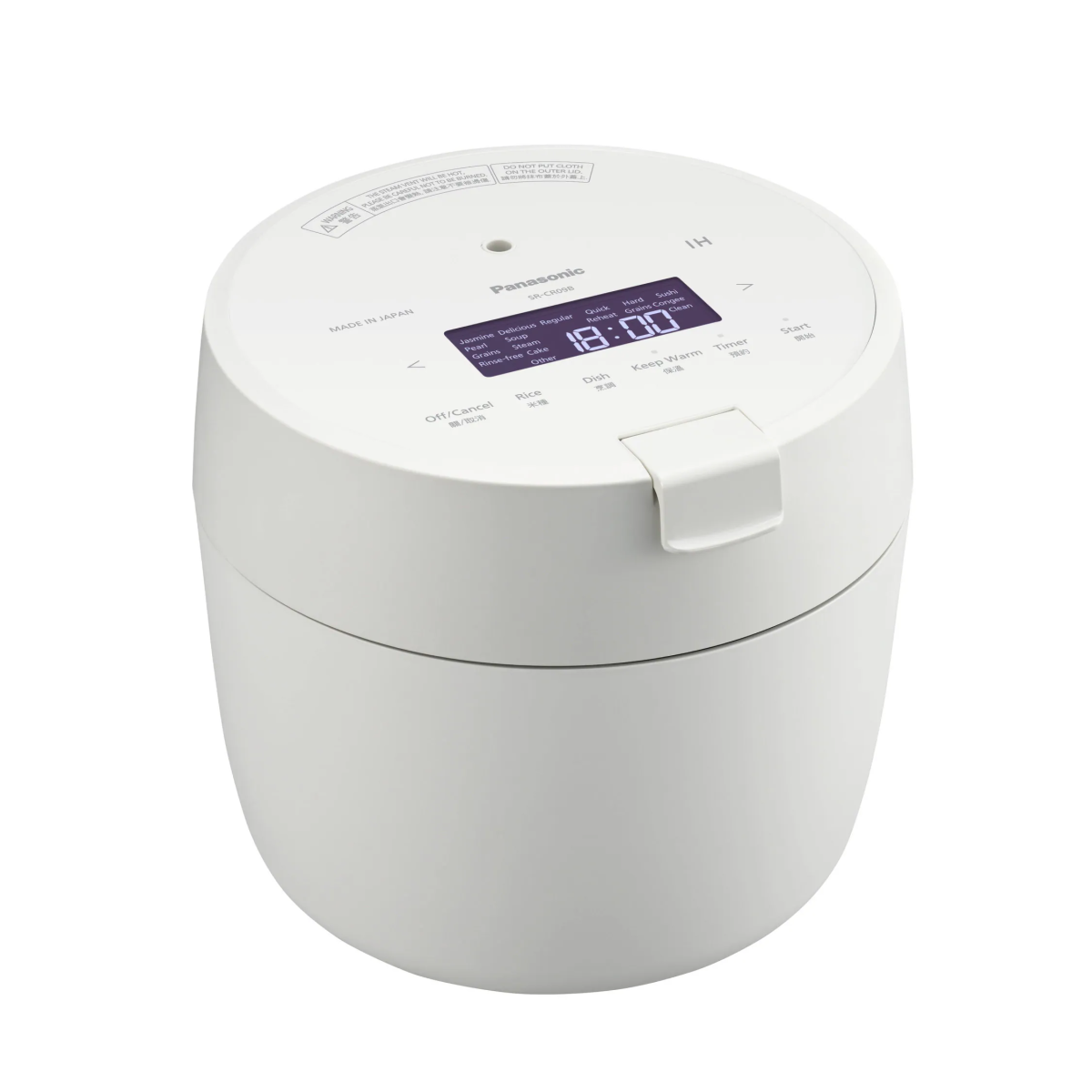 Panasonic 樂聲 SR-CR09B-W 0.9公升 IH磁應黑鑽西施電飯煲 (白色)