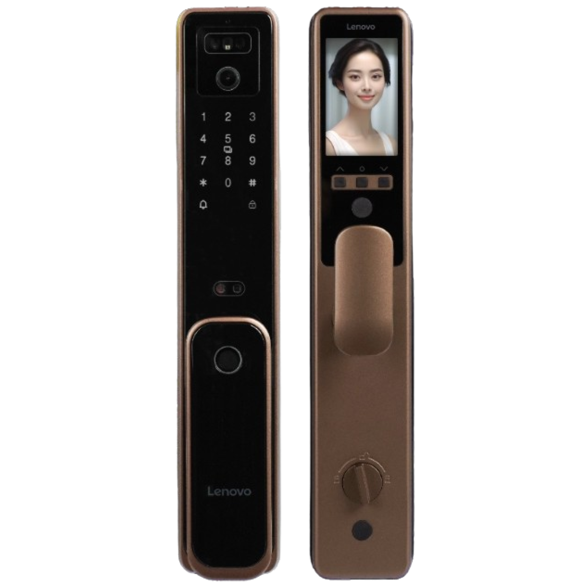 Lenovo 聯想 A3F 智能電子門鎖 (咖啡金) Lenovo 聯想 A3F 智能電子門鎖 (咖啡金)