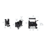 Wonderfold WDF-W4ELTP-JBLK W4 Elite Pro 4人座嬰兒車 (黑色)