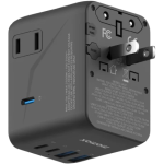 Momax UA31UKD 1-World² 45W 五接口雙 AC 旅行充電插座 (黑色)