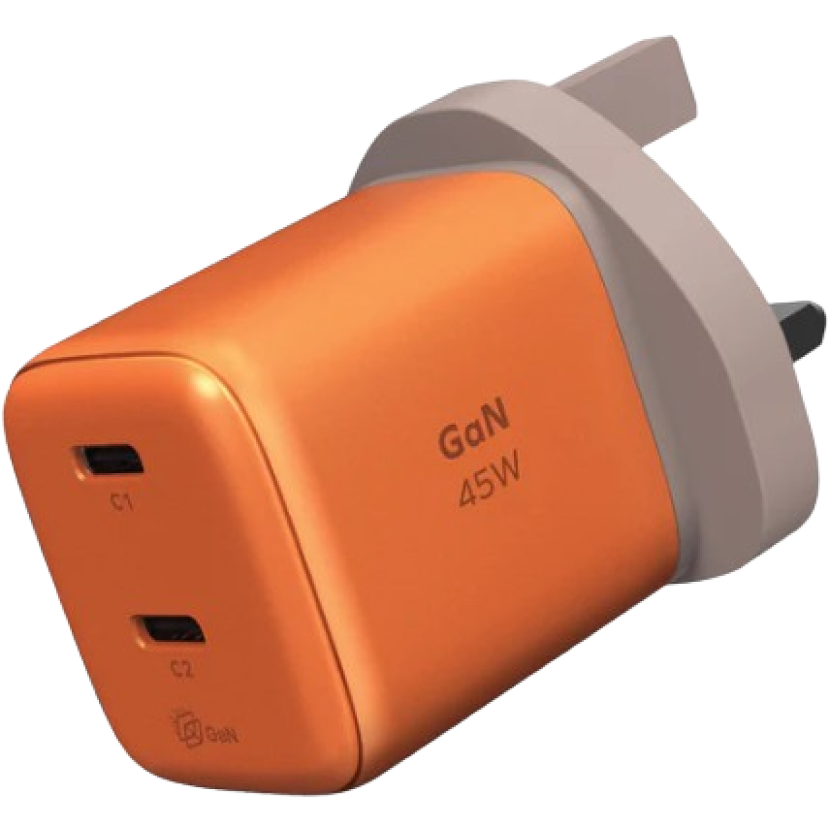 Momax UM81UKM 1-Charge 45W 雙輸出 GaN 充電器 (橙色)