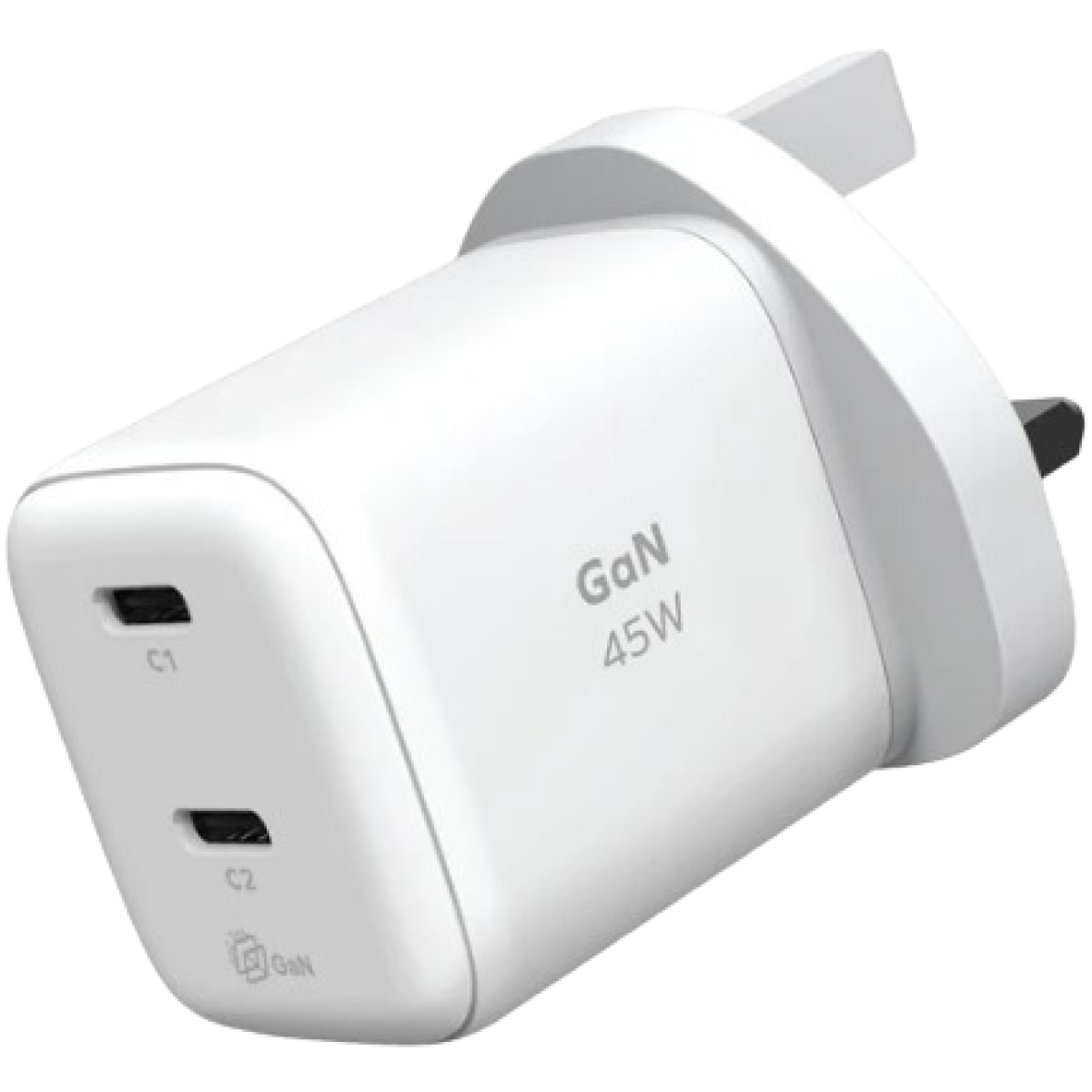 Momax UM81UKW 1-Charge 45W 雙輸出 GaN 充電器 (白色)