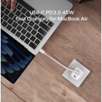 Momax UM81UKW 1-Charge 45W 雙輸出 GaN 充電器 (白色)