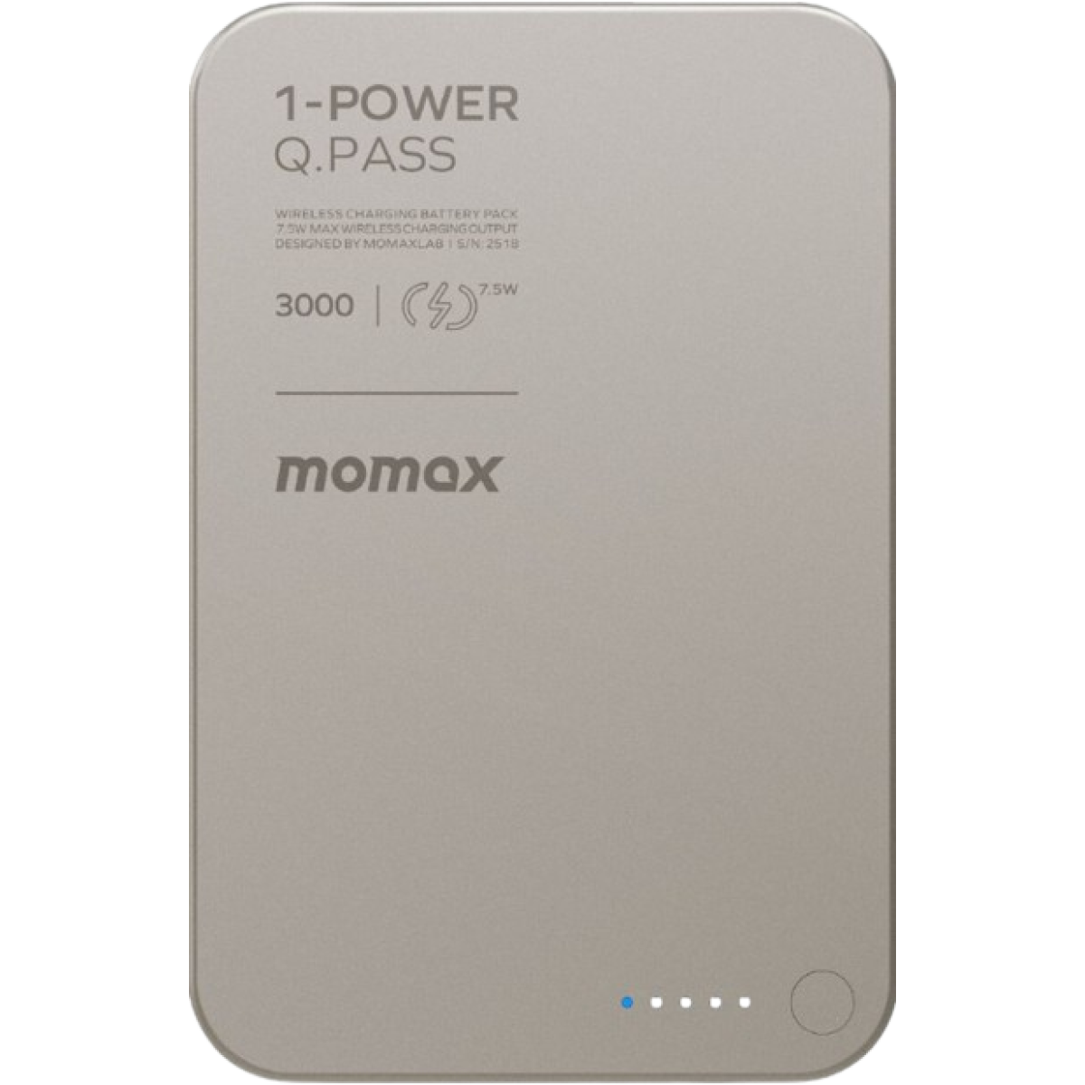 Momax IP115L 1-Power Q.Pass 3000mAh 磁吸流動電源