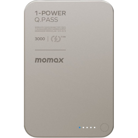 Momax IP115L 1-Power Q.Pass 3000mAh 磁吸流動電源