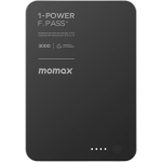 Momax IP160D 1-Power F.Pass⁺ 3000mAh 磁吸帶線流動電源