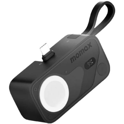 Momax IP170D 1-Power X Pro Mini⁺ 5000mAh 內置USB-C 可摺疊充電插頭及 USB-C 線移動電源配備 Apple Watch 快速充電器