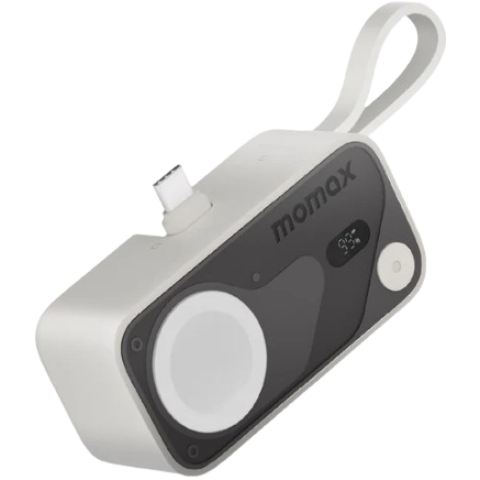 Momax IP170W 1-Power X Pro Mini⁺ 5000mAh 內置USB-C 可摺疊充電插頭及 USB-C 線移動電源配備 Apple Watch 快速充電器