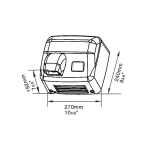 Geisar 捷莎 GSQ250C(B) 2500W 吹風乾手機 (拉絲銀色)