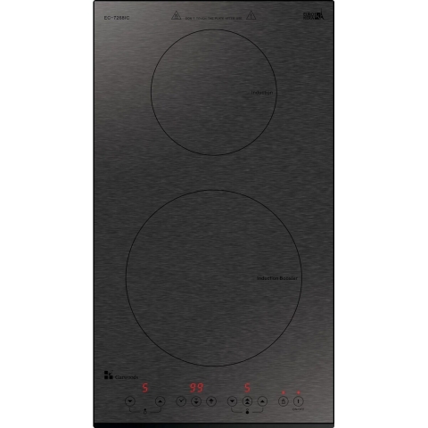 Garwoods 樂思 EC-7260IC-KBR 29厘米 嵌入式雙頭電磁爐 (Series 7 Domino) (拉絲鉛灰玻璃)