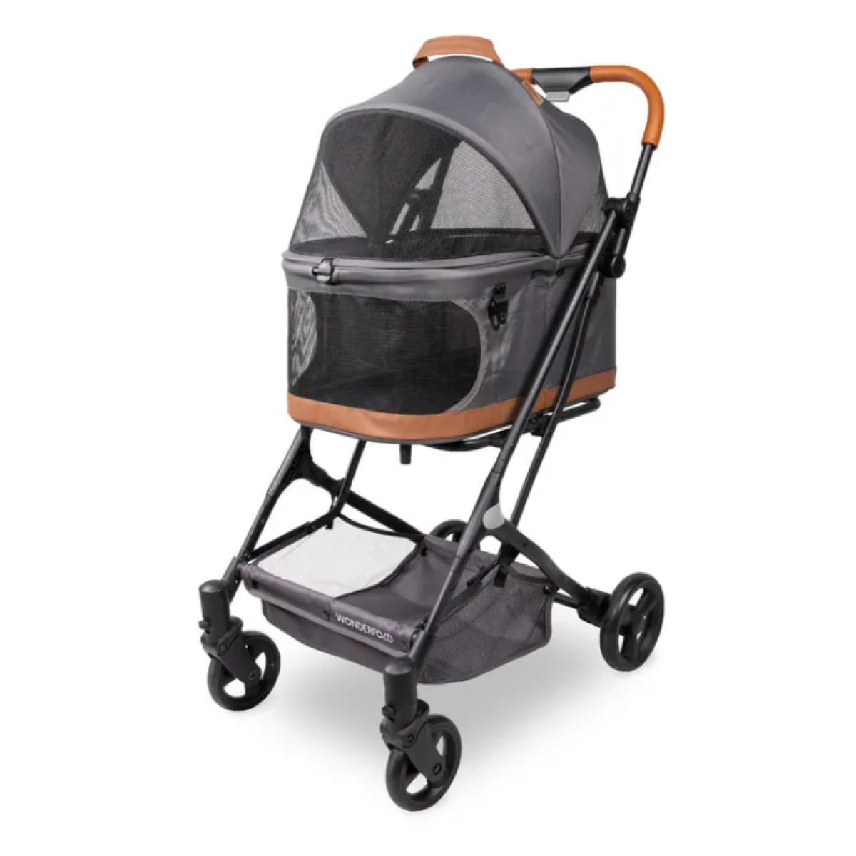 Wonderfold WDF-P2-GRY P2 三合一寵物推車 (灰白)