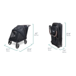 Wonderfold WDF-PFM-GRY PFM 摺疊式中型寵物推車 (灰色)