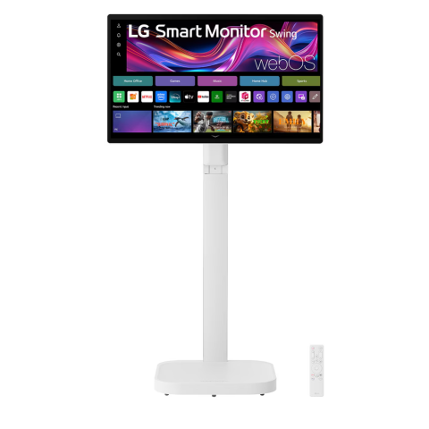 LG 樂金 32U889SA-W 31.5吋 4K 超高清 IPS 智能顯示器 Swing (配備觸控屏幕與可移動座地支架)