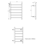 Azzurra AZR+ETR-ONE-6550#MW ONE-6550 電熱毛巾架 (白色)