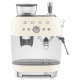Smeg EGF03CRUK 19巴 研磨一體半自動咖啡機 (奶白色)