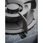 Taada 多田牌 LW2611B-B TG 5000W 75cm 嵌入式/座檯式 雙頭煤氣煮食爐 (黑色花紋玻璃面)