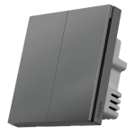 Aqara WS-EUK02 智能牆壁開關H1 EU (單火線 雙鍵版) (灰色)