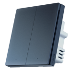 Aqara QBKG28LM Smart Wall Switch 智能牆壁開關 H1 (單火線雙鍵版) (星空灰)