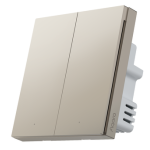 Aqara QBKG28LM Smart Wall Switch 智能牆壁開關 H1 (單火線雙鍵版) (金色)