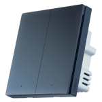 Aqara QBKG31LM 智能牆壁開關 H1 Pro (零火線 雙鍵版) (星空灰)