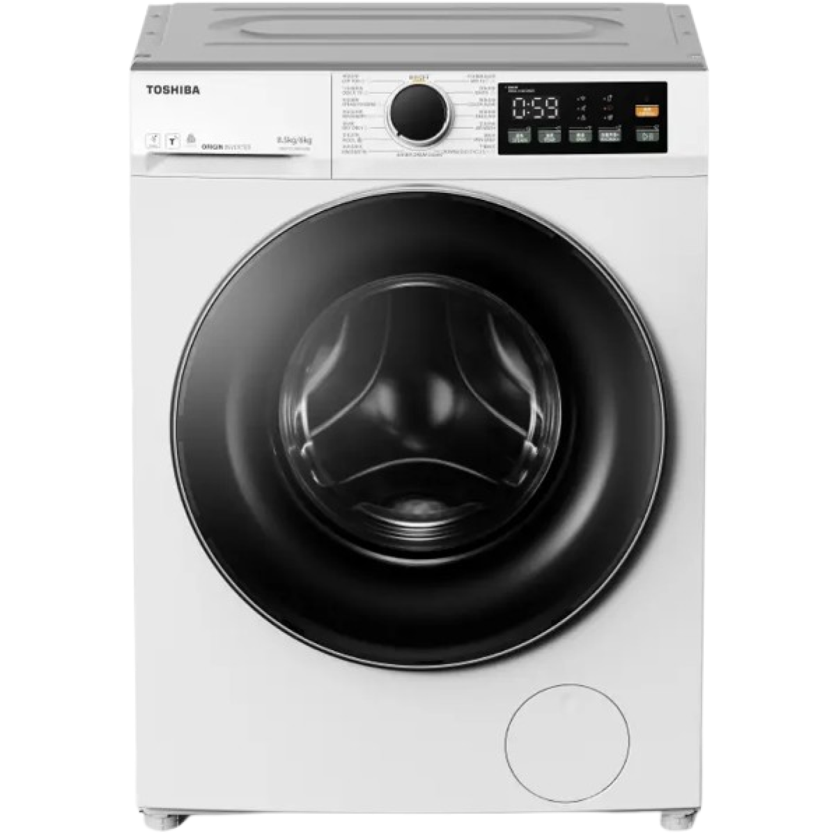 Toshiba 東芝 TWD-T22BU95UWH(WK) 8.5公斤 1400轉 超薄身前置式變頻洗衣乾衣機 (白色)