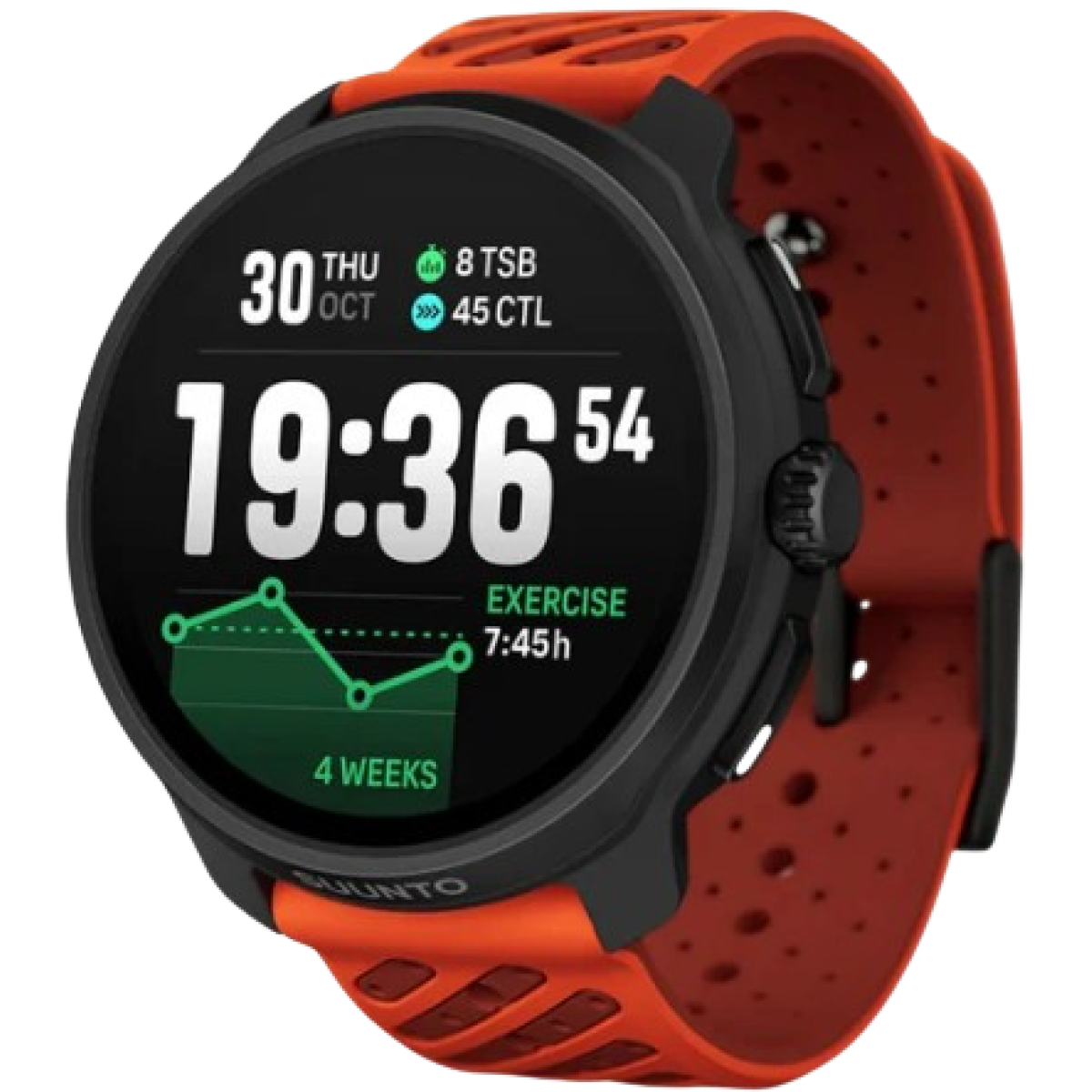 Suunto SS051241000 Race 2 GPS 運動手錶 (不銹鋼橙色)