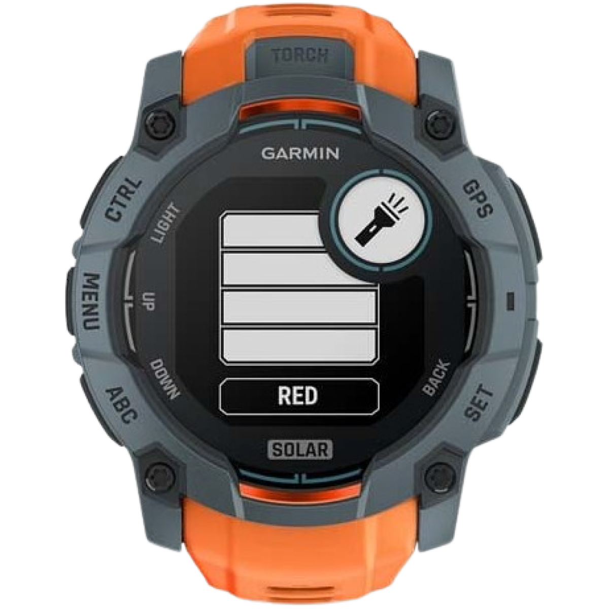 Garmin 010-02935-41 Instinct 3 Solar 本我系列 GPS 太陽能智慧腕錶 (50mm) (炭火橘)