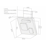 Elica FEEL 80厘米 傾斜煙囪式抽油煙機