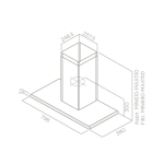 Elica GALAXY BLIX/A/80 80厘米 850m³/h 煙囪式抽油煙機 (黑色)