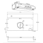 General Tech 名將牌 GT-RH82 71厘米 1080m³/h 台式抽油煙機 (蒸氣噴洗 强勁寧靜抽油)