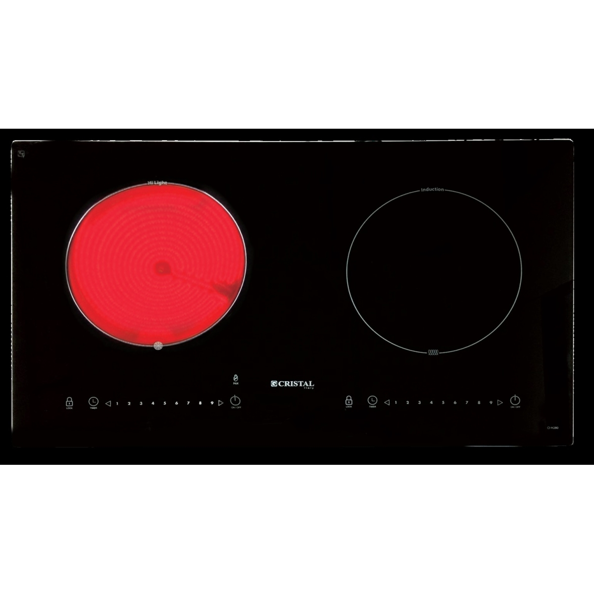 Cristal 尼斯 CI-H280-1 71厘米 嵌入式電磁電陶爐