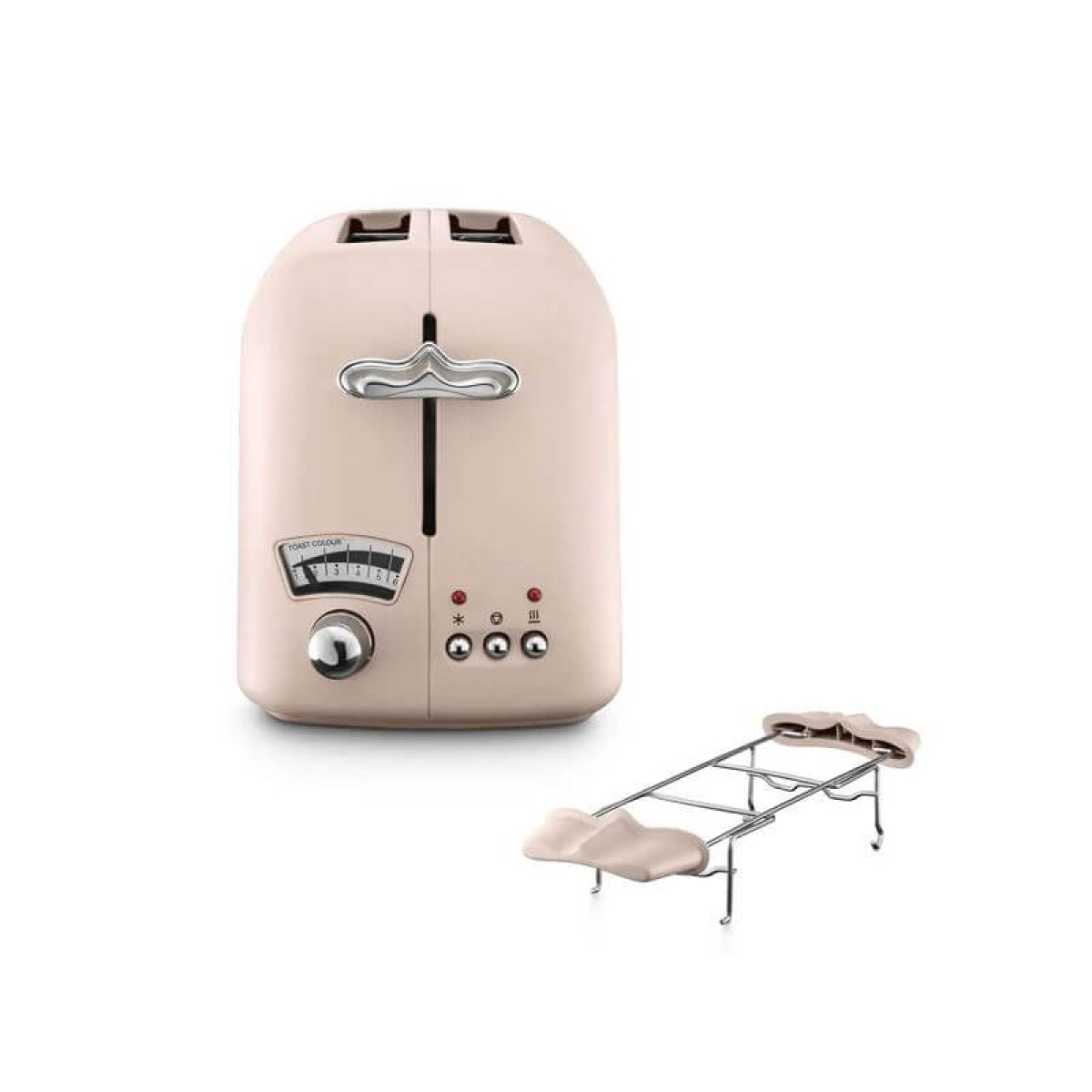 DeLonghi CT021.PK 800W Argento Flora系列 多士爐 (粉紅色) DeLonghi CT021.PK 800W Argento Flora系列 多士爐 (粉紅色)