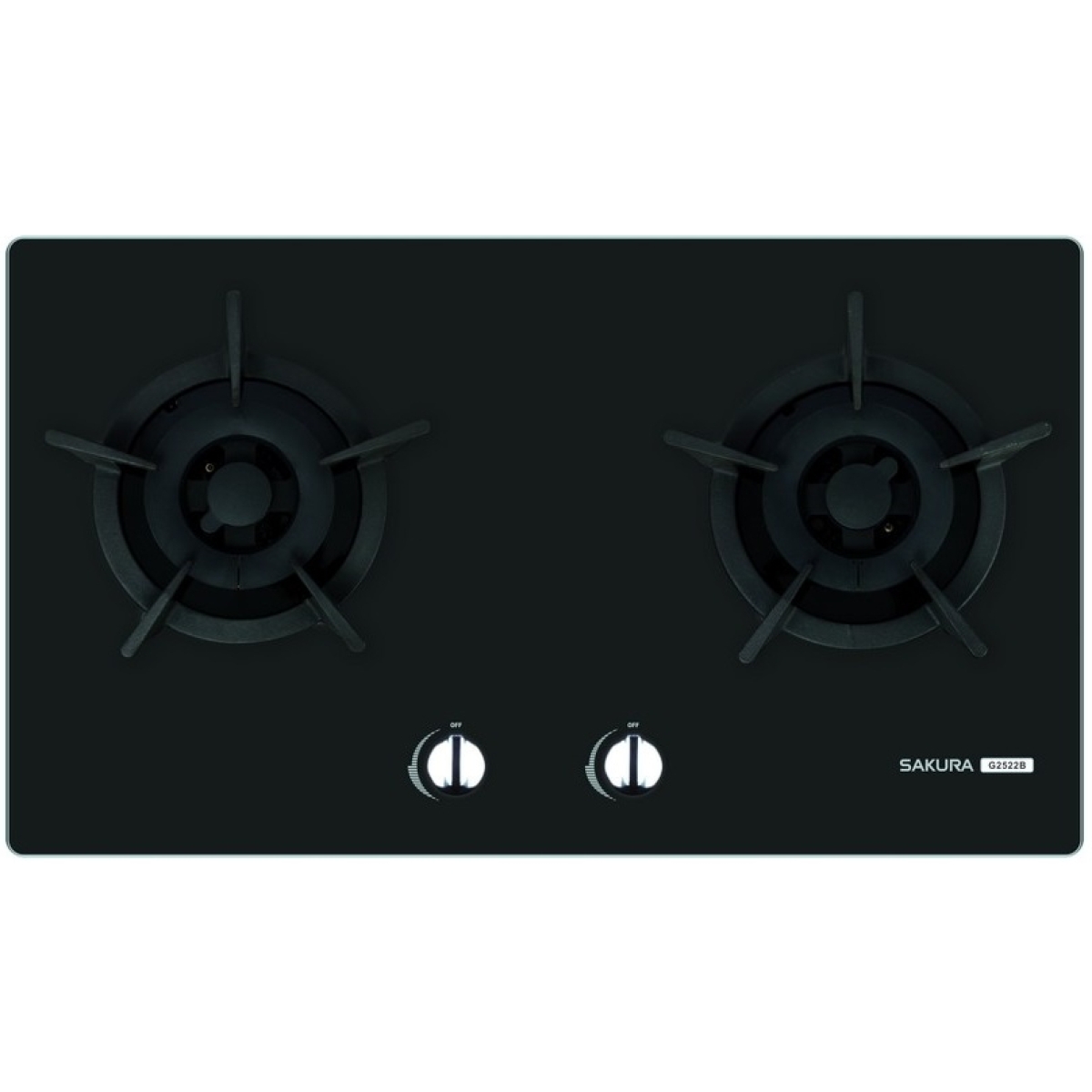 Sakura 櫻花 G2522B(LPG) 73厘米 嵌入式雙頭石油氣煮食爐 (黑色玻璃)