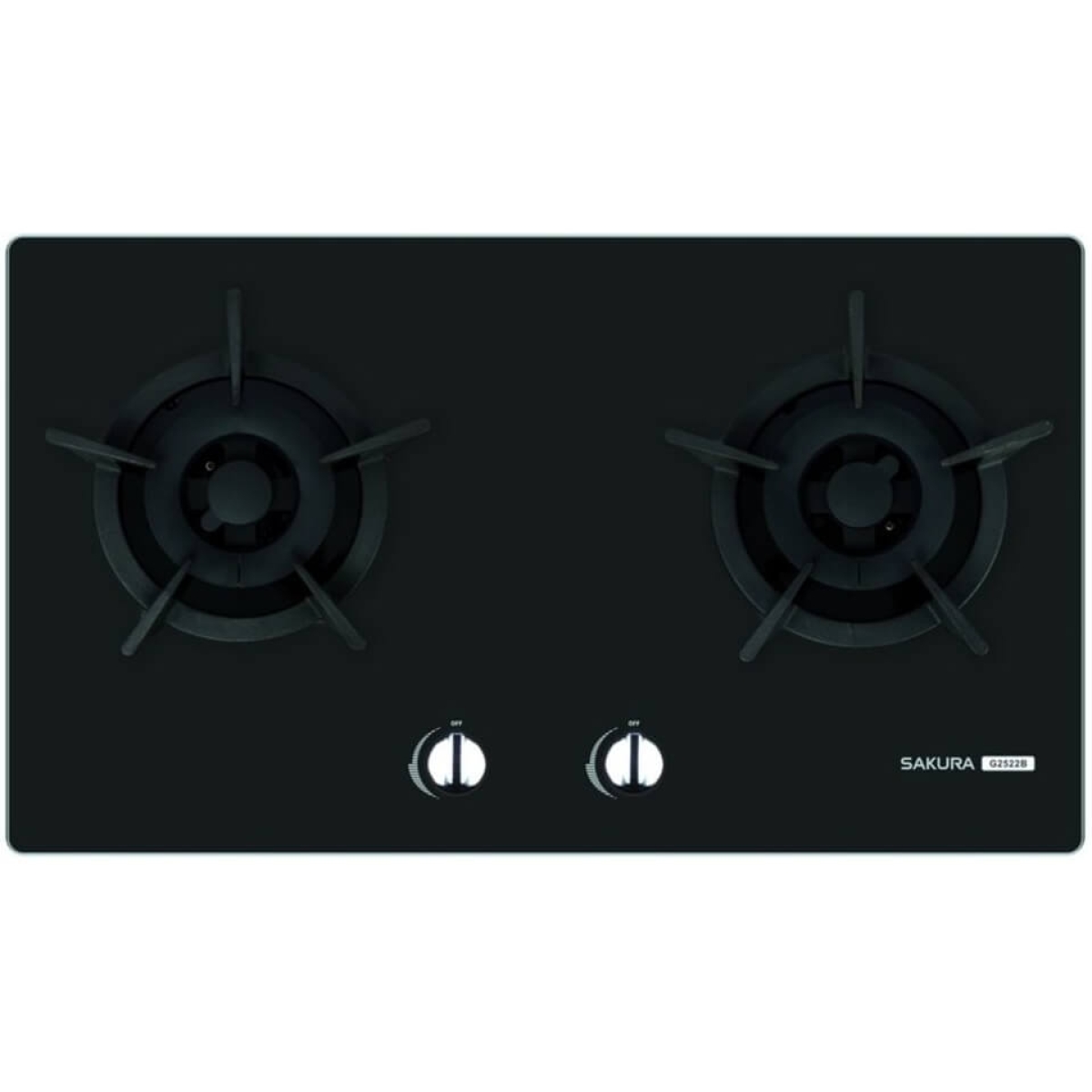 Sakura 櫻花 G2522B(TG) 73厘米 嵌入式雙頭煤氣煮食爐 (黑色玻璃)