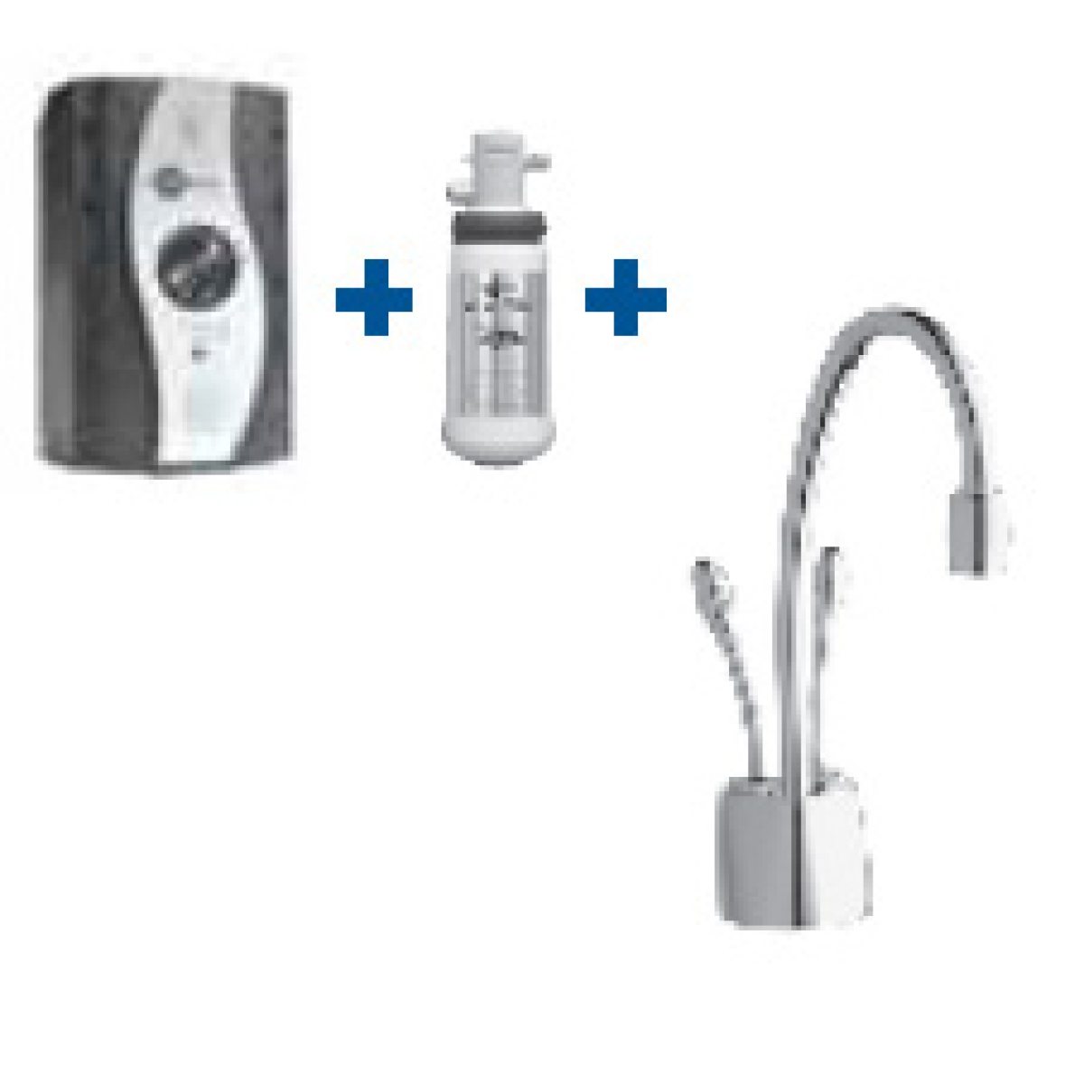 InSinkErator 愛適易 HC1100 Series 冷熱濾水器 水龍頭套裝 (F-HC1100BR) 拉絲鋼