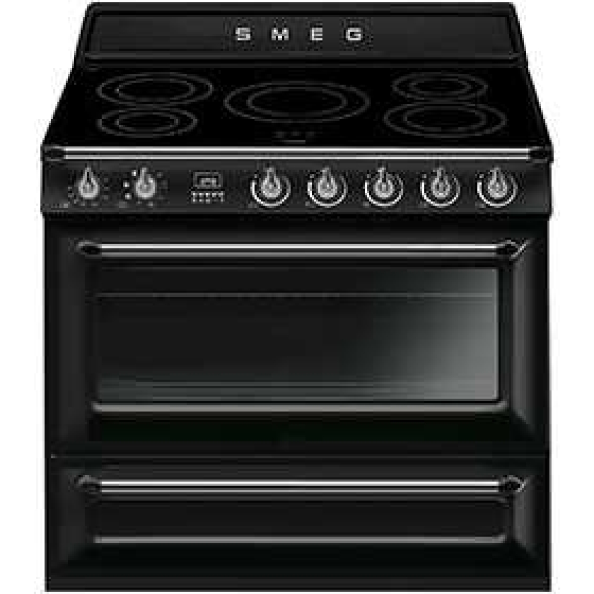 Smeg TR90IBL 90厘米 全座式焗爐 (黑色) (五頭電磁爐 126公升電焗爐) Smeg TR90IBL 90厘米 全座式焗爐 (黑色) (五頭電磁爐 126公升電焗爐)