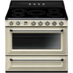 Smeg TR90IP 90厘米 全座式焗爐 (忌廉色) (五頭電磁爐   126公升電焗爐)