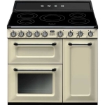 Smeg TR93IP 90厘米 全座式焗爐 (忌廉色) (五頭電磁爐   68公升電焗爐)