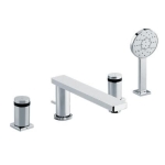 TOTO TX447SMBR Deck Mounted 4 Holes Combination Bath 