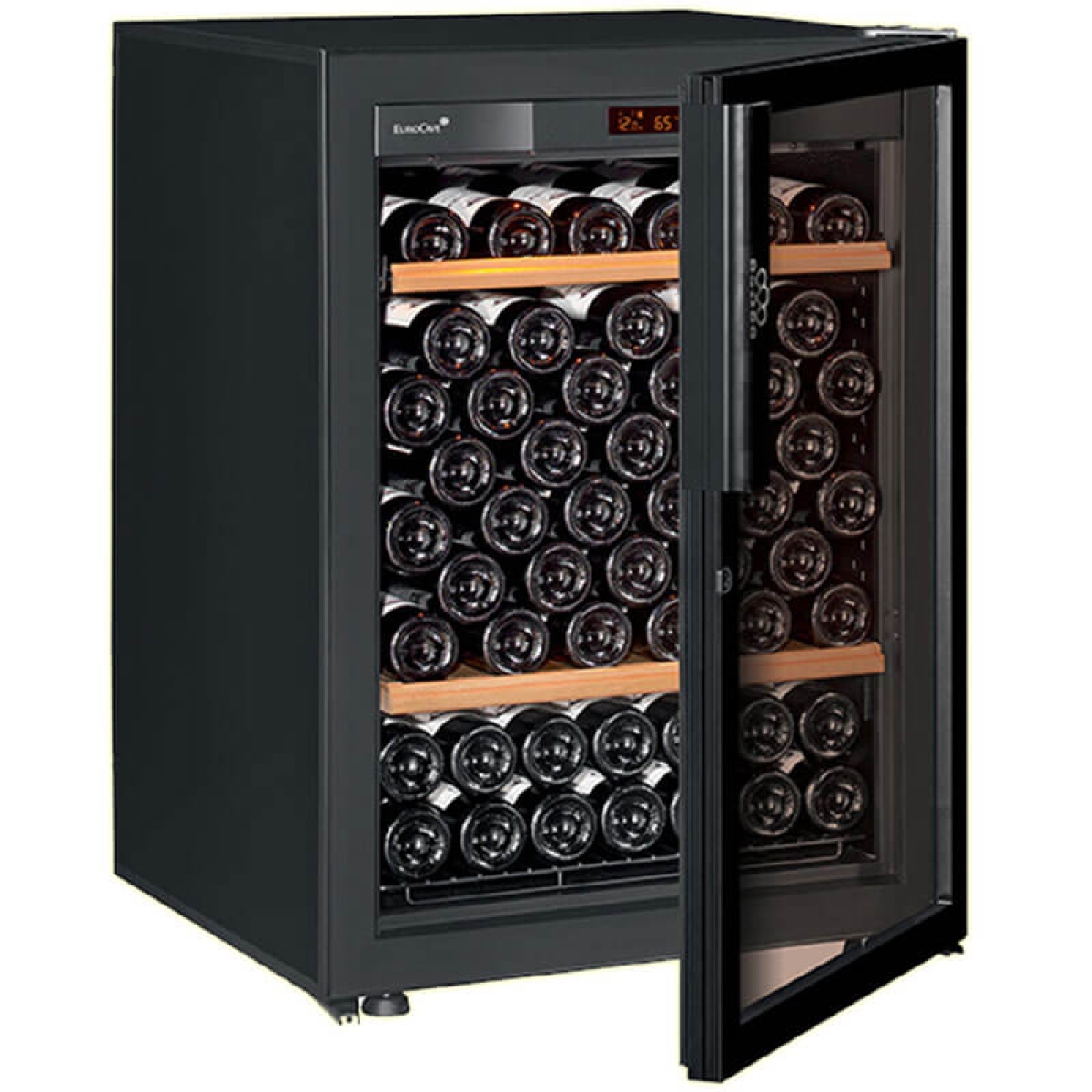 EuroCave V-PURE-S 單溫區紅酒櫃 (92瓶) (1移動架+1木架, 玻璃門)
